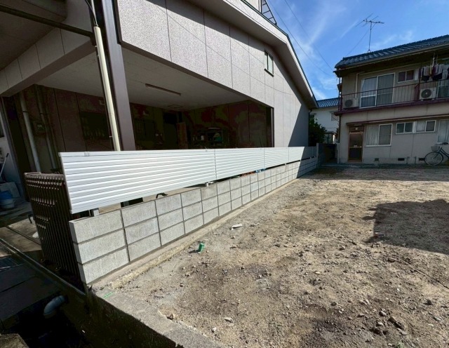 呉市広中迫町/ブロックフェンス新設工事の画像